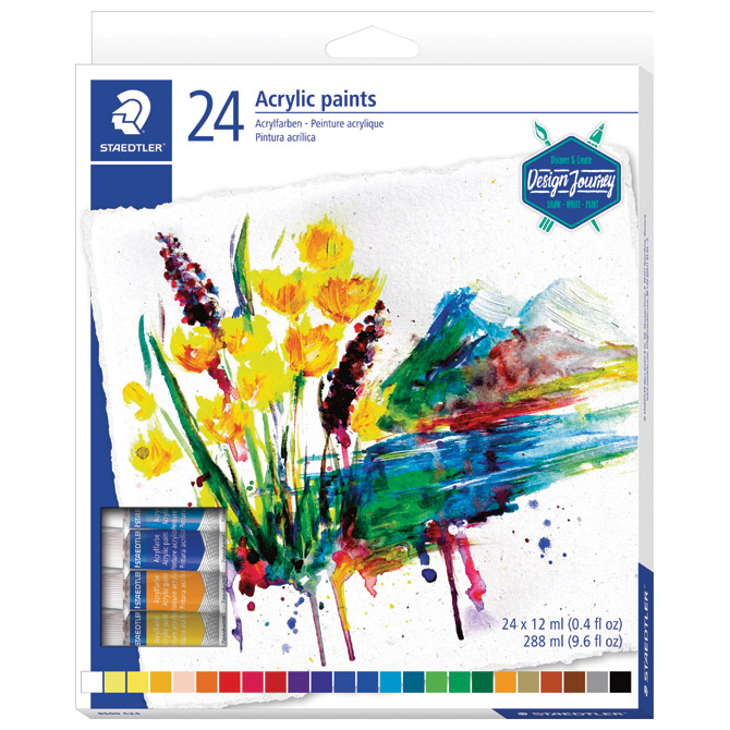 Boja akrilna  12 ml aluminijska tuba 24boje Design Journey Staedtler 8500 C24