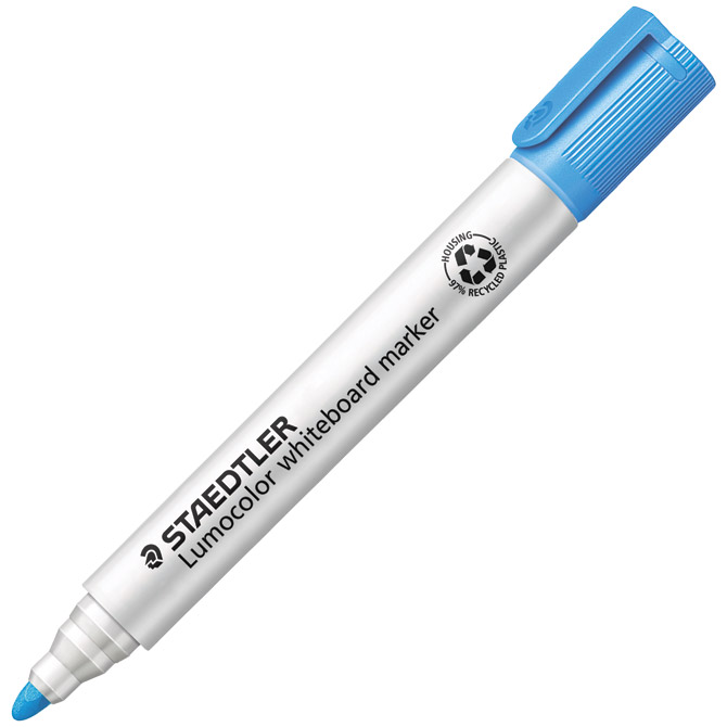 Marker za bijelu ploču 2 mm reciklirani Lumocolor Staedtler 351-30 svijetloplavi