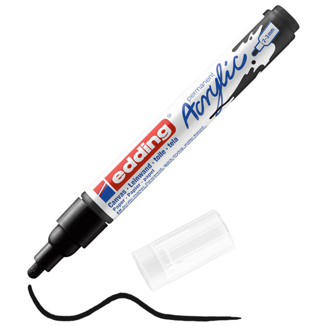 Marker akrilni 2-3 mm Edding 5100901 crni
