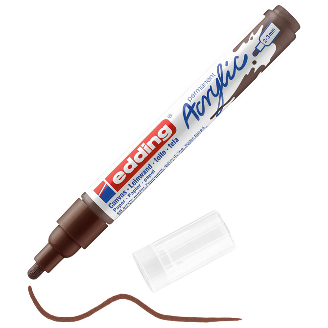 Marker akrilni 2-3 mm Edding 5100907 smeđi