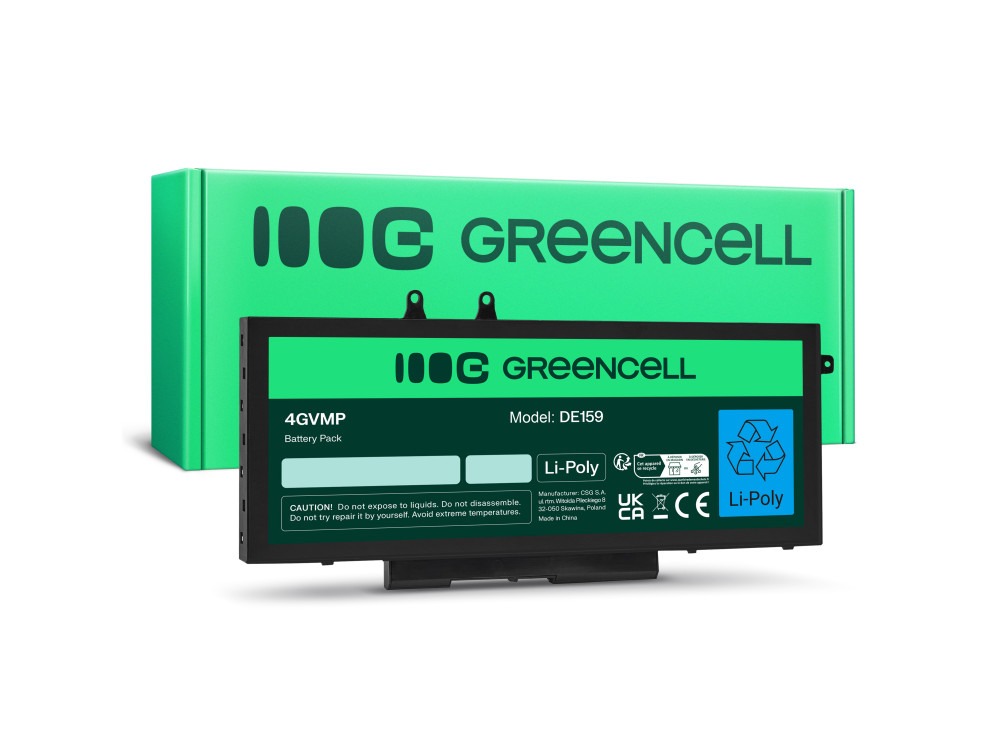 Green Cell (DE159) baterija 4GVMP 8000mAh, 7.4V za Dell Latitude 5400 5410 5500 5510 Precision 3540 3550