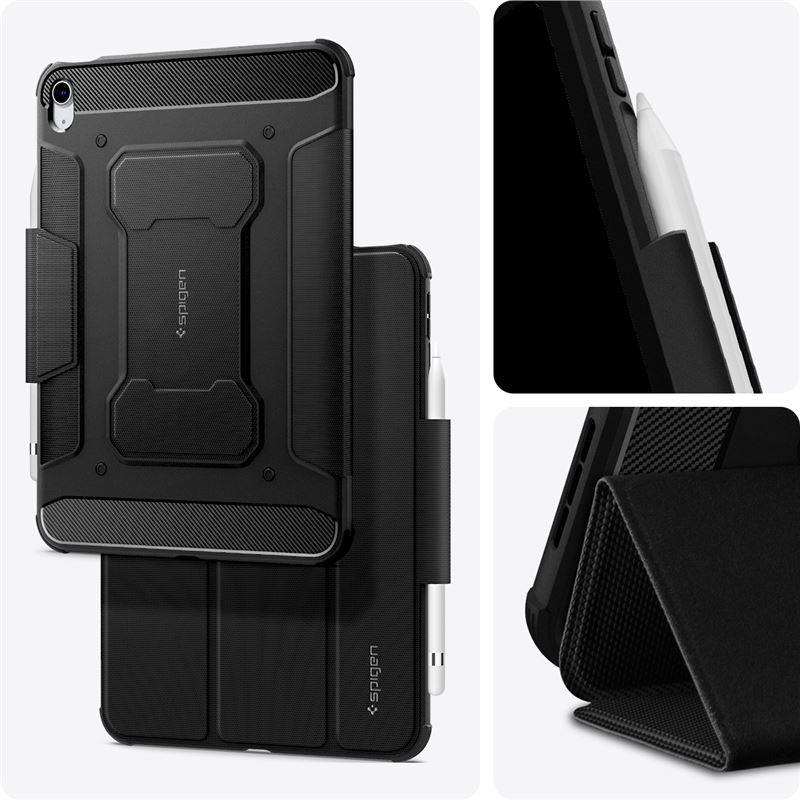 Alternative view of Spigen Rugged Armor Pro zaštitna maska za iPad Air 10,9" (2022/2020) i 11" (2026/2025/2024), crna
