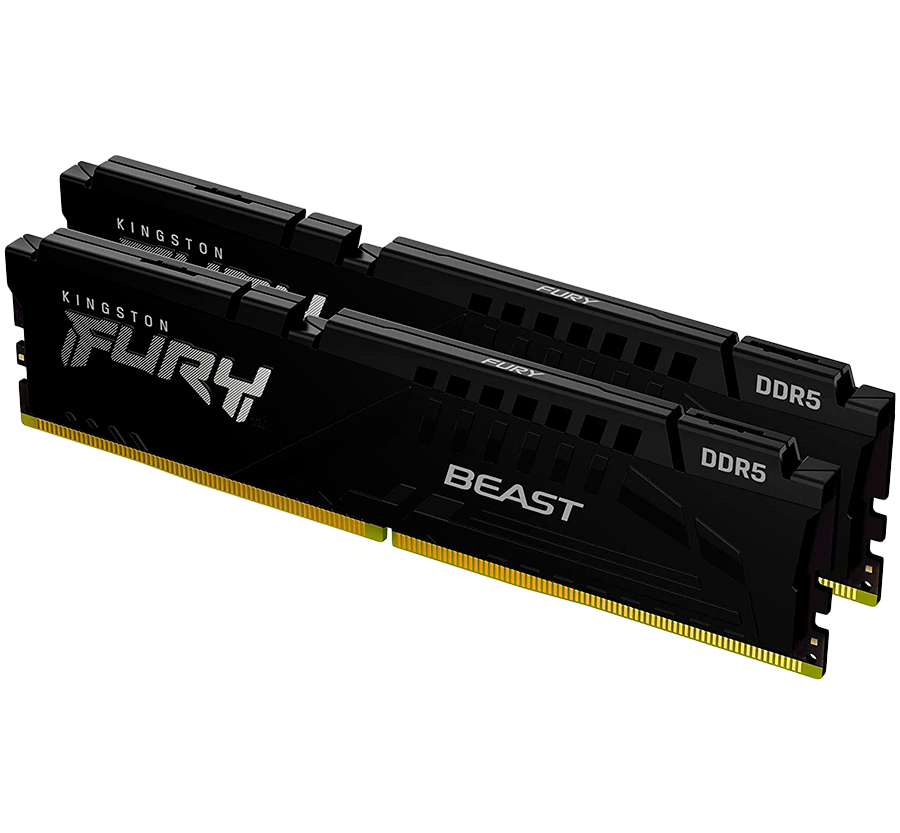 Kingston DRAM 16GB 5200MT/s DDR5 CL40 DIMM (Kit of 2) FURY Beast Black XMP
