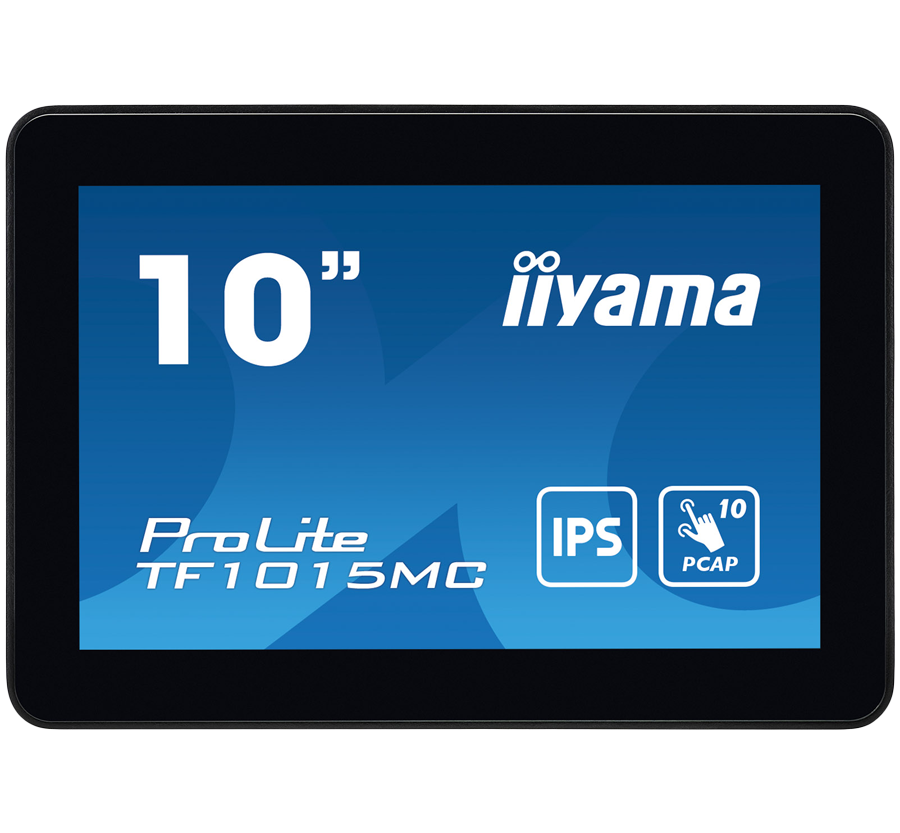 The ProLite TF1015MC (10.1 inch) uses PCAP touch technology and is built into an eye catching bezel with edge-to-edge glass. Equipped with a foam seal finish it supports seamless integration into kiosks and provides IP65 rating.