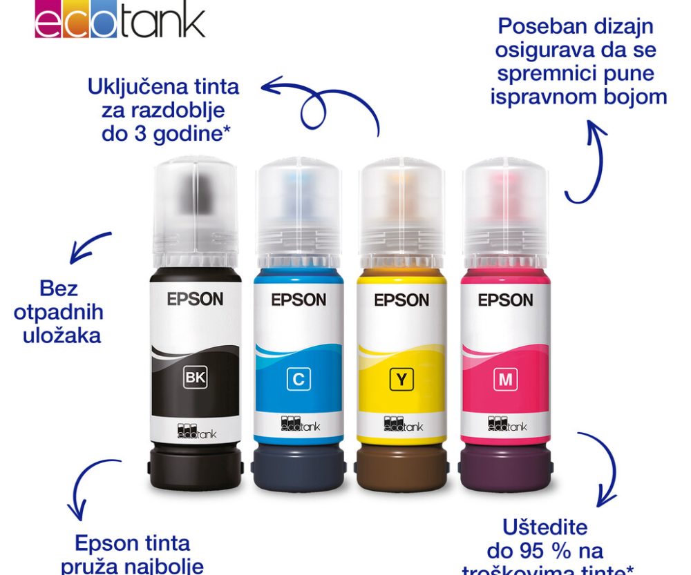 Tinta Epson 103 Black T00S1 EcoTank L3150 C13T00S14A