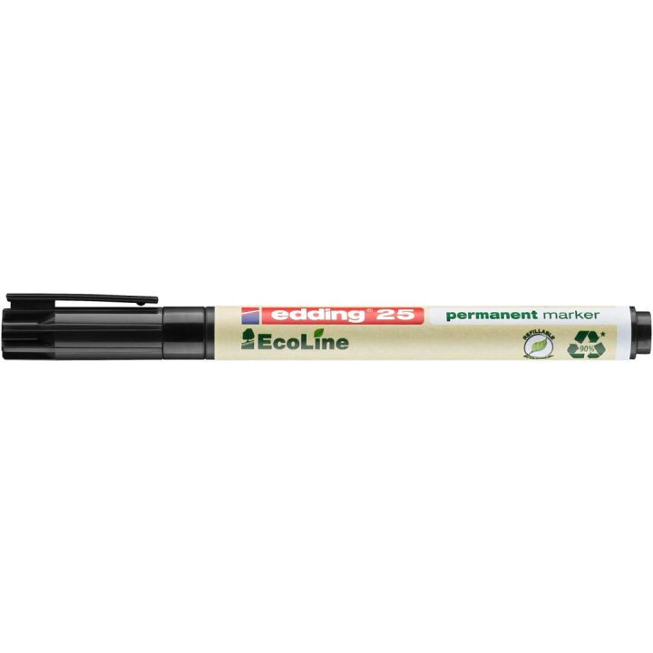 Marker permanentni 1 mm okrugli vrh EcoLine Edding 25 crni - Slika 4