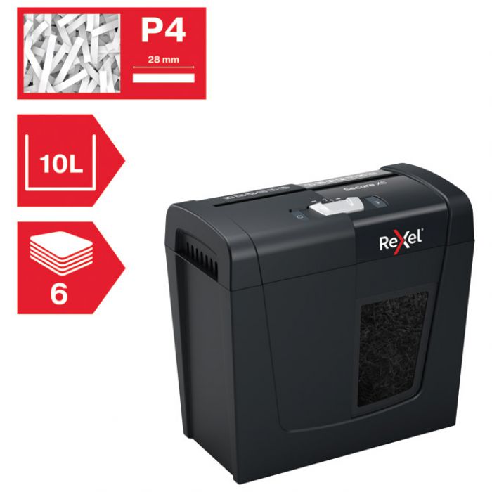 Uništavač dokumentacije 6 listova CrossCut Secure X6 Rexel 2020122EU - Slika 3