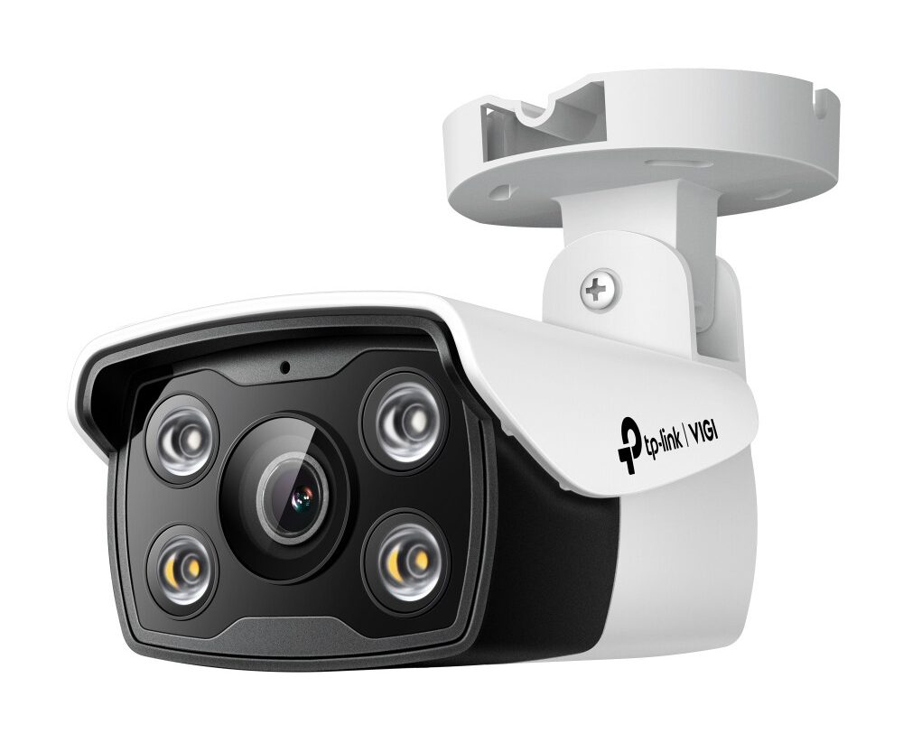 4MP Outdoor Full-Color Bullet Network CameraSPEC: H.265+/H.265/H.264+/H.264, 1/3"" Progressive Scan CMOS, Color/0.04 Lux@F1.6, 0 Lux with IR/White Light, 25fps/30fps ( 2560x1440,2304x1296, 2048x1280, 1920x1080), PoE/12V DC, 4 mm Fixed Lens, Built-I
